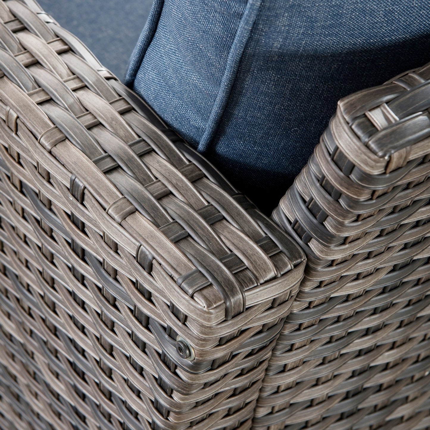 Ensemble de chaises de conversation en osier pour patio extérieur OVIOS