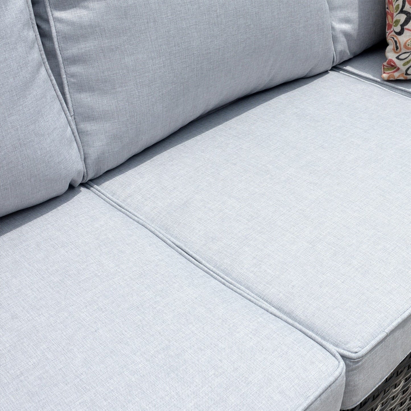 Ensemble de meubles de patio OVIOS 8 pièces en osier avec chaises pivotantes