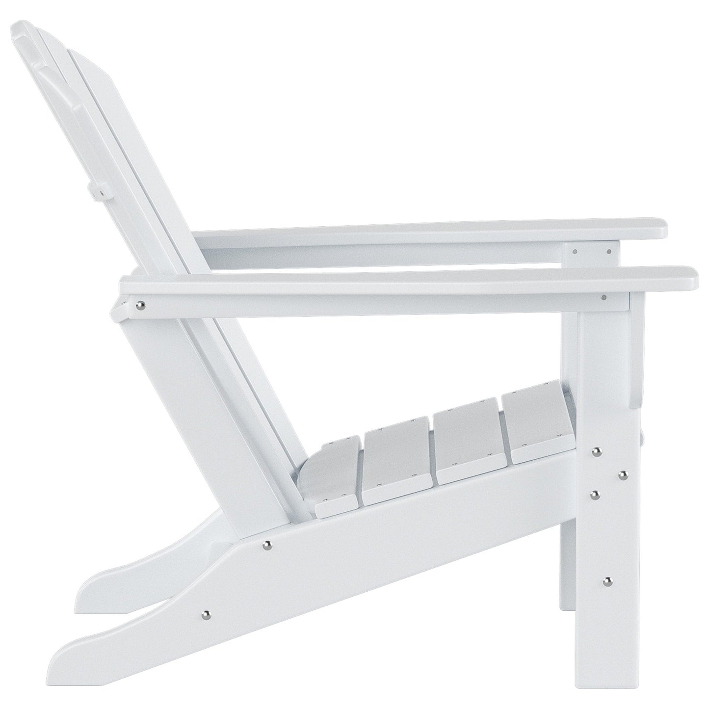 Chaises Adirondack Polytrends Altura Classic Outdoor écologiques toutes saisons avec table d'appoint (ensemble de 3 pièces)