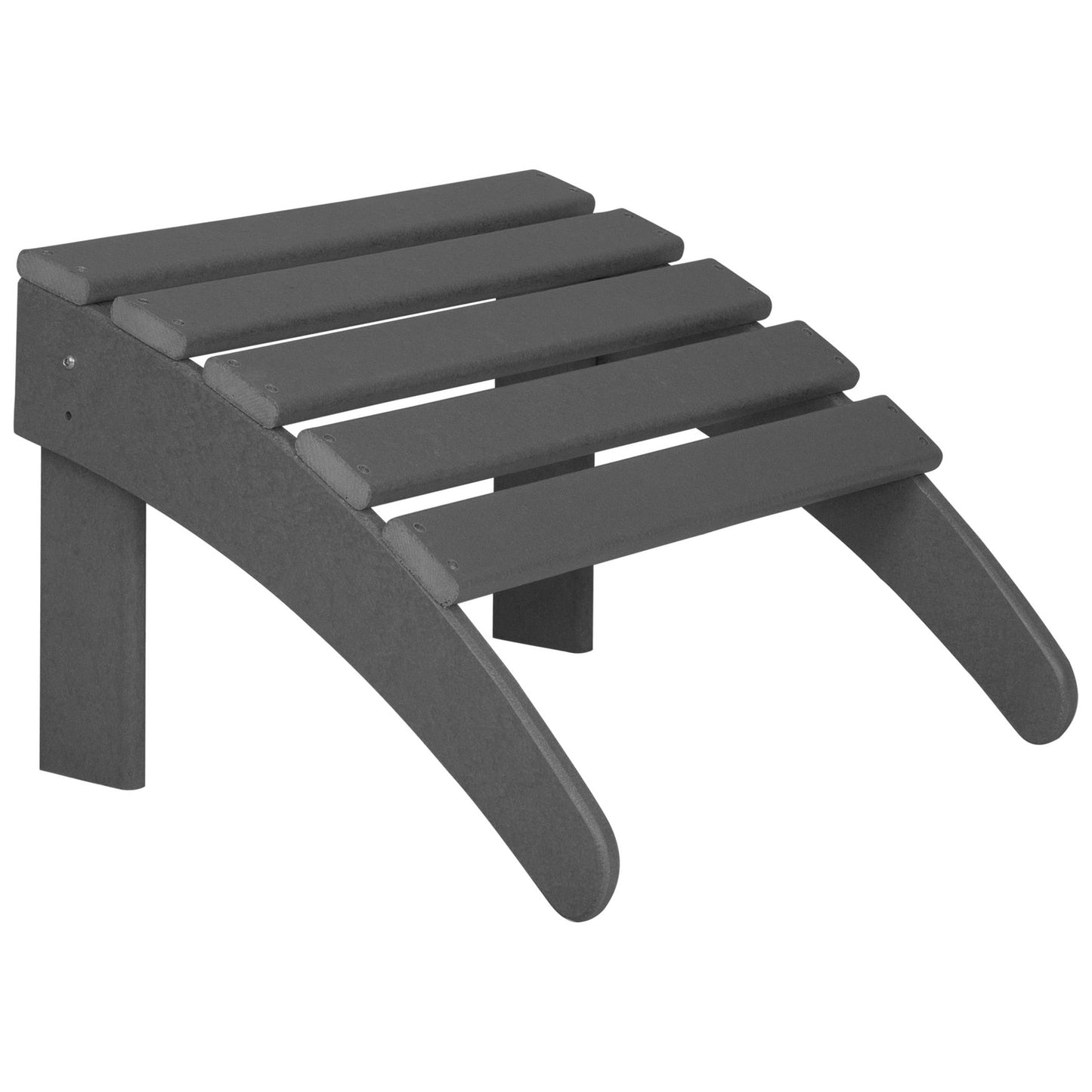 Chaises Adirondack pliables Polytrends Laguna en PEHD, toutes saisons, avec poufs (ensemble de 5 pièces)