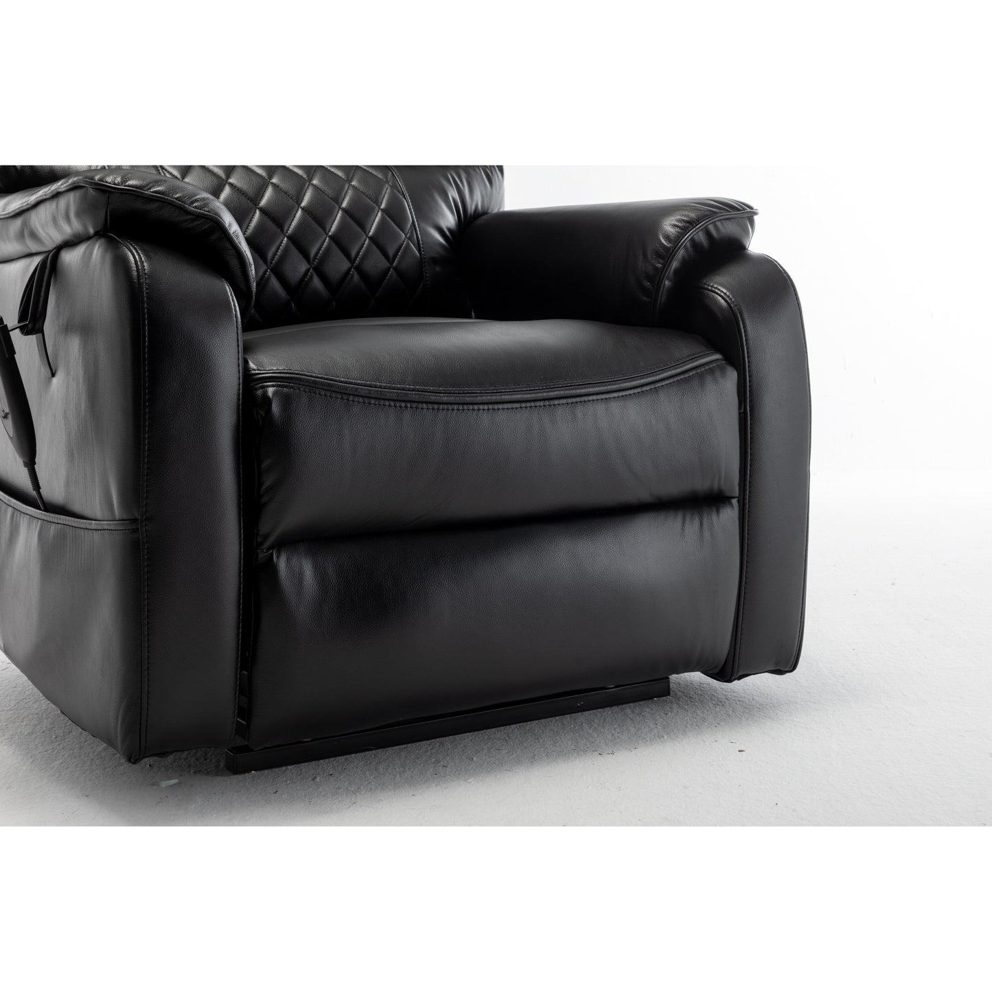 Fauteuil inclinable en PU avec réglage de position infini à 180°, télécommande et assemblage sans outil