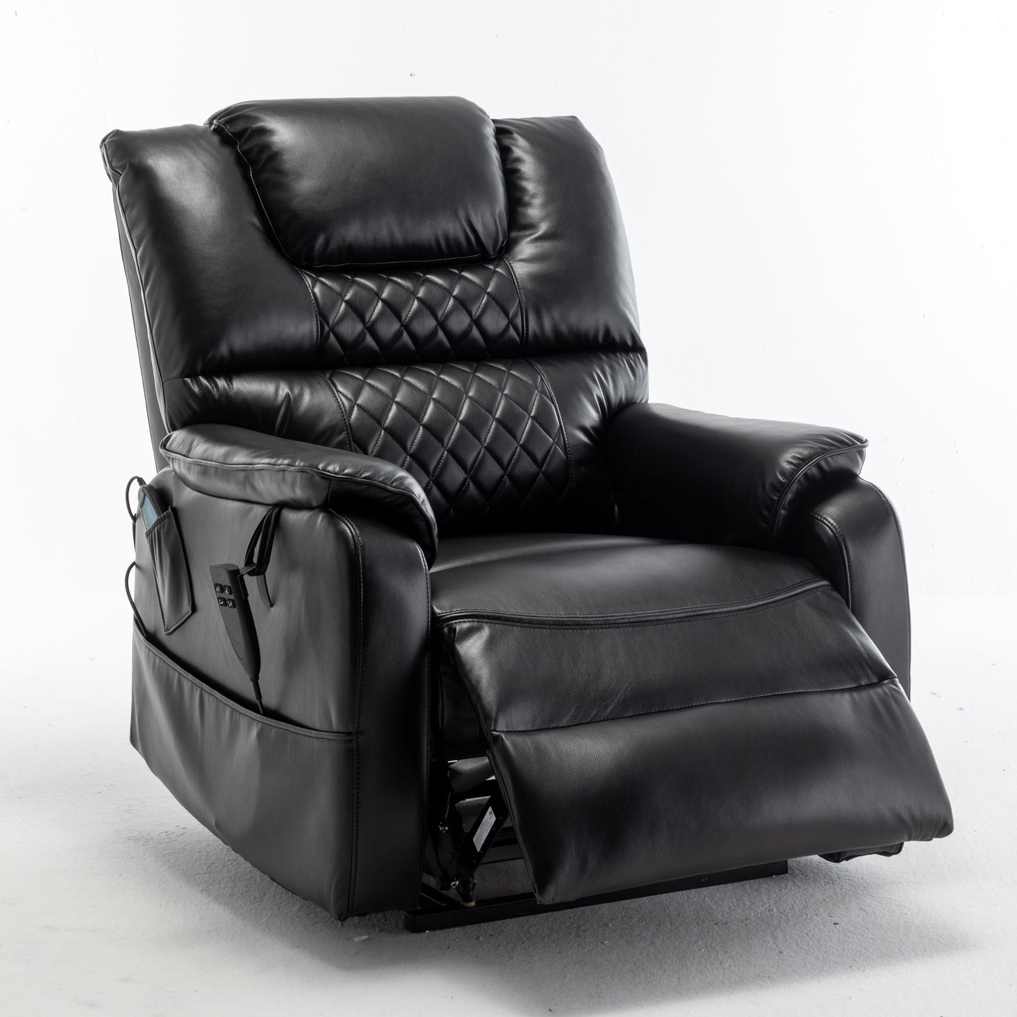 Fauteuil inclinable en PU avec réglage de position infini à 180°, télécommande et assemblage sans outil