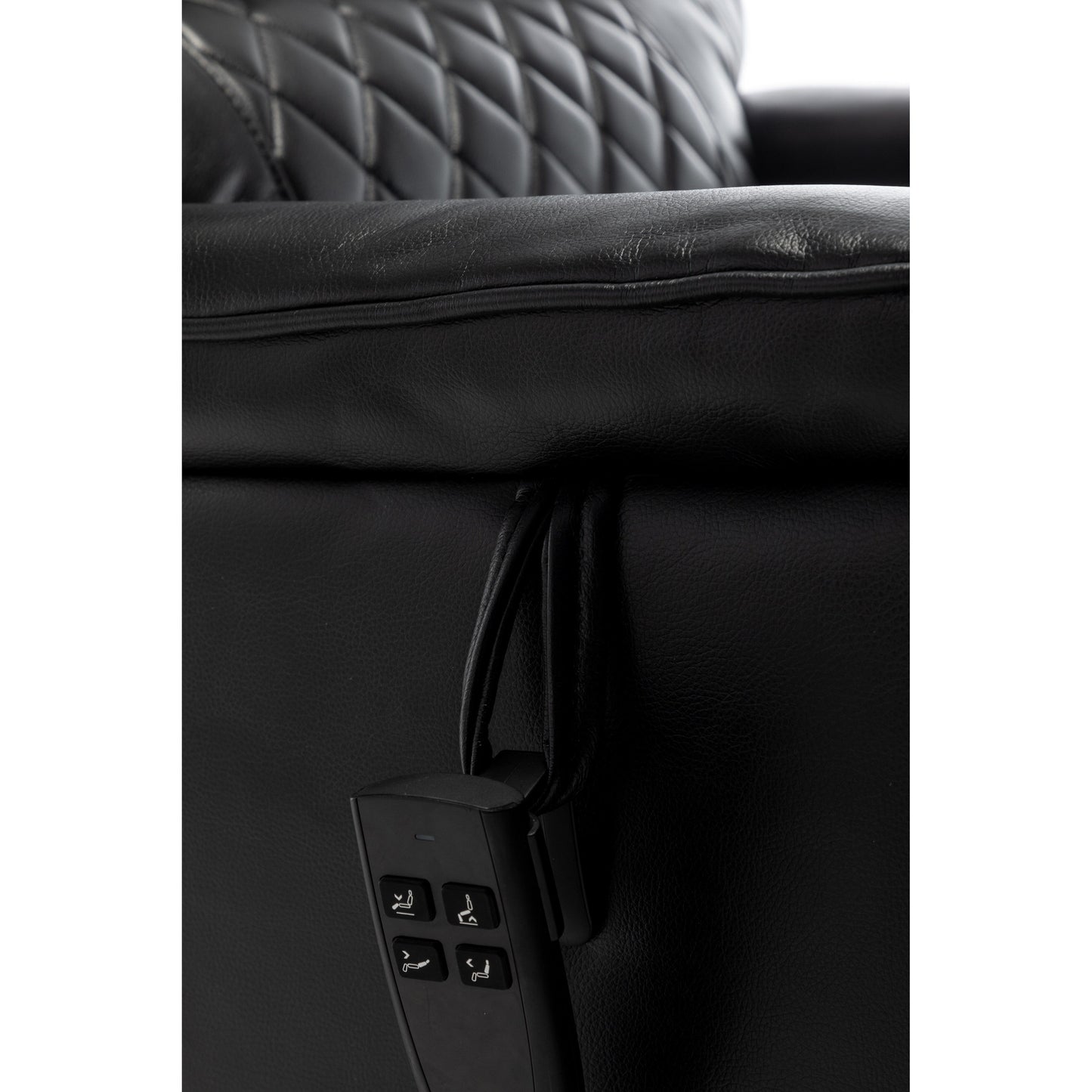 Fauteuil inclinable en PU avec position infinie à 180°, télécommande et assemblage facile