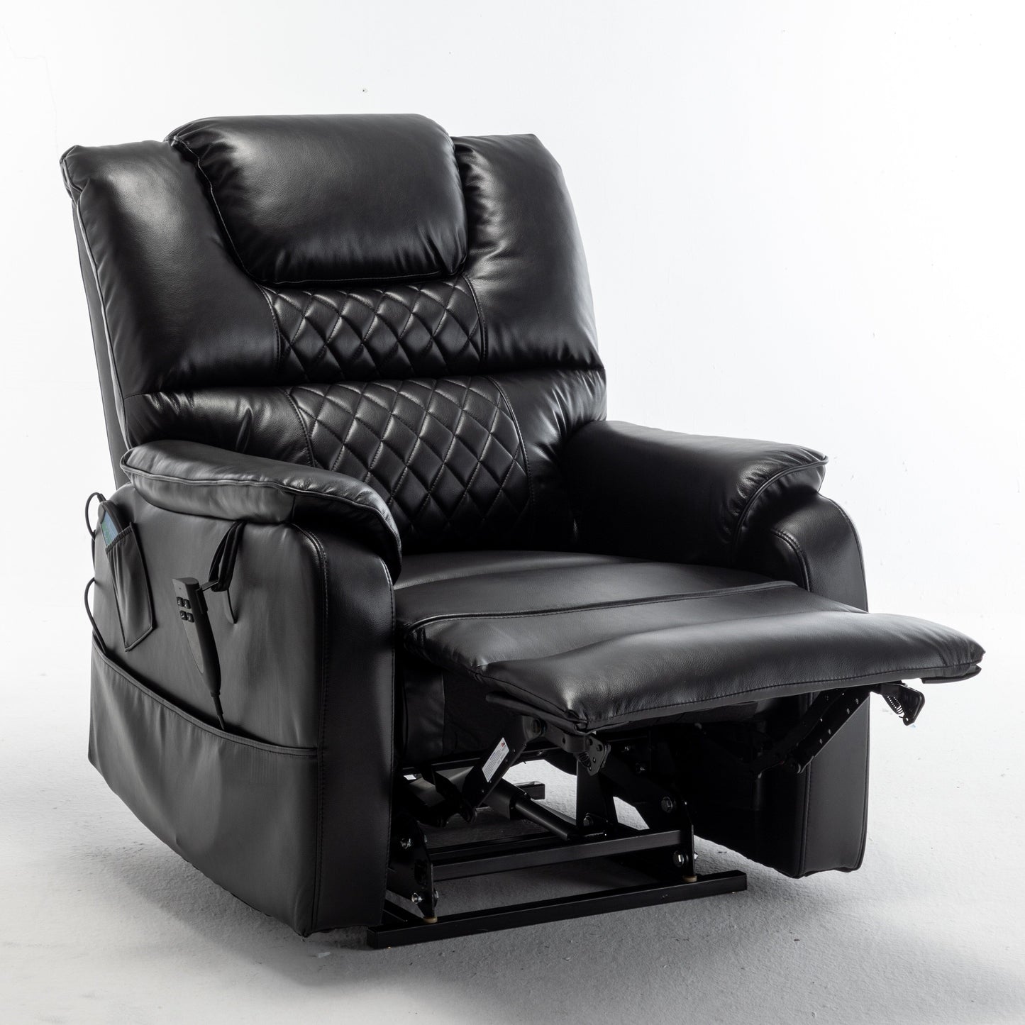 Fauteuil inclinable en PU avec position infinie à 180°, télécommande et assemblage facile