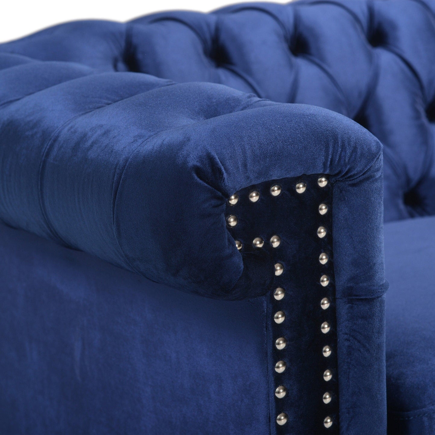 Canapé Parkhurst en velours capitonné par Christopher Knight Home