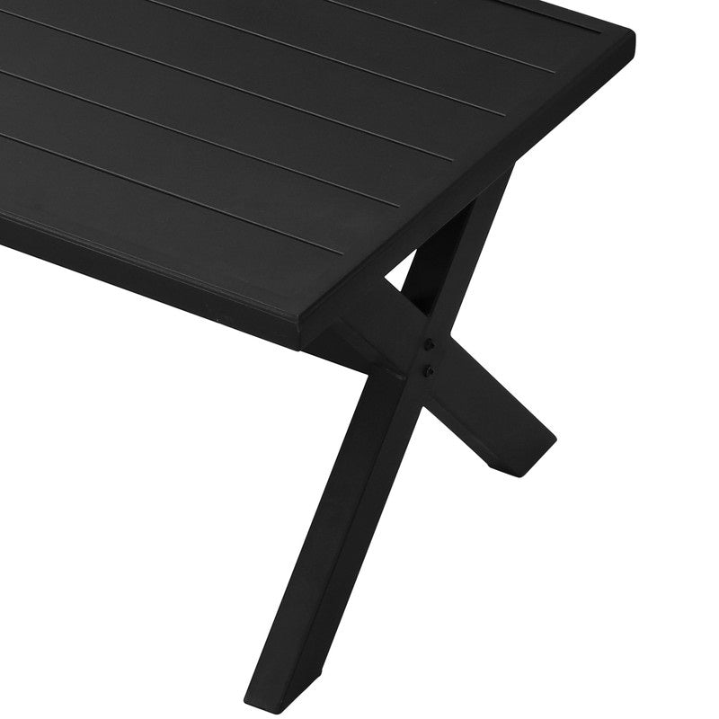 Ensemble de 4 canapés et chaises d'extérieur en métal avec table basse Patio Festival