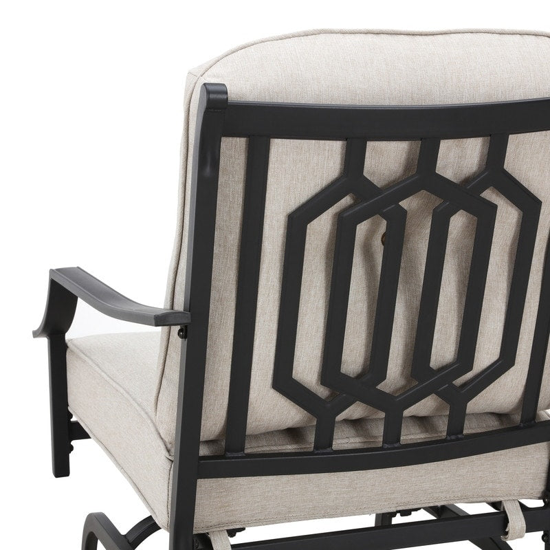 Ensemble de 4 canapés et chaises d'extérieur en métal avec table basse Patio Festival