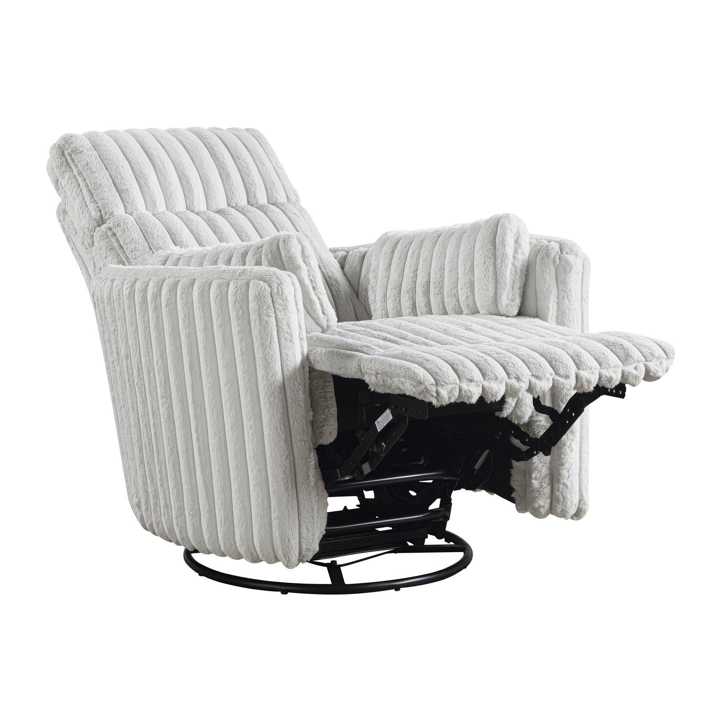 Fauteuil inclinable manuel pivotant en velours côtelé Pendu