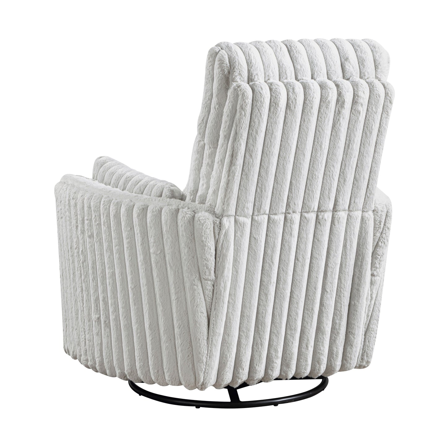Fauteuil inclinable manuel pivotant en velours côtelé Pendu