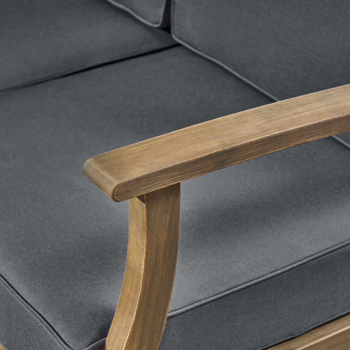 Ensemble de salon Perla Acacia 5 pièces avec coussins par Christopher Knight Home