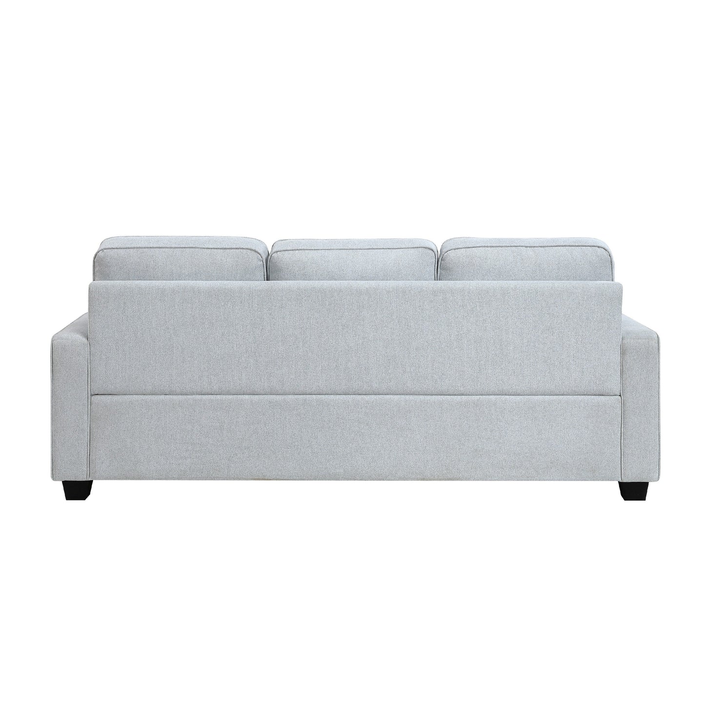 Canapé Pery avec 2 coussins réversibles, gris clair, 213 cm