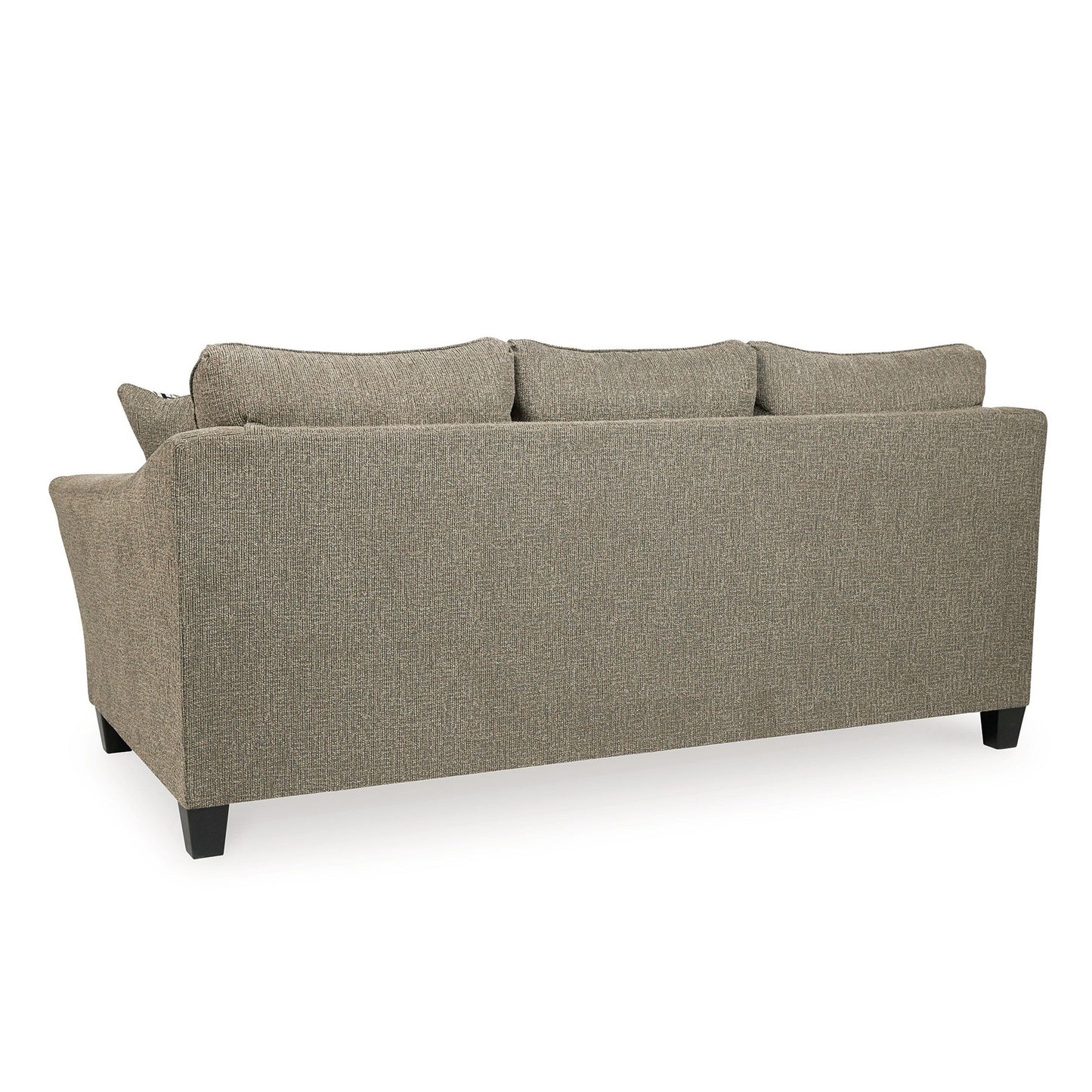 Canapé Pierce, chenille taupe, 4 coussins décoratifs, 92 pouces