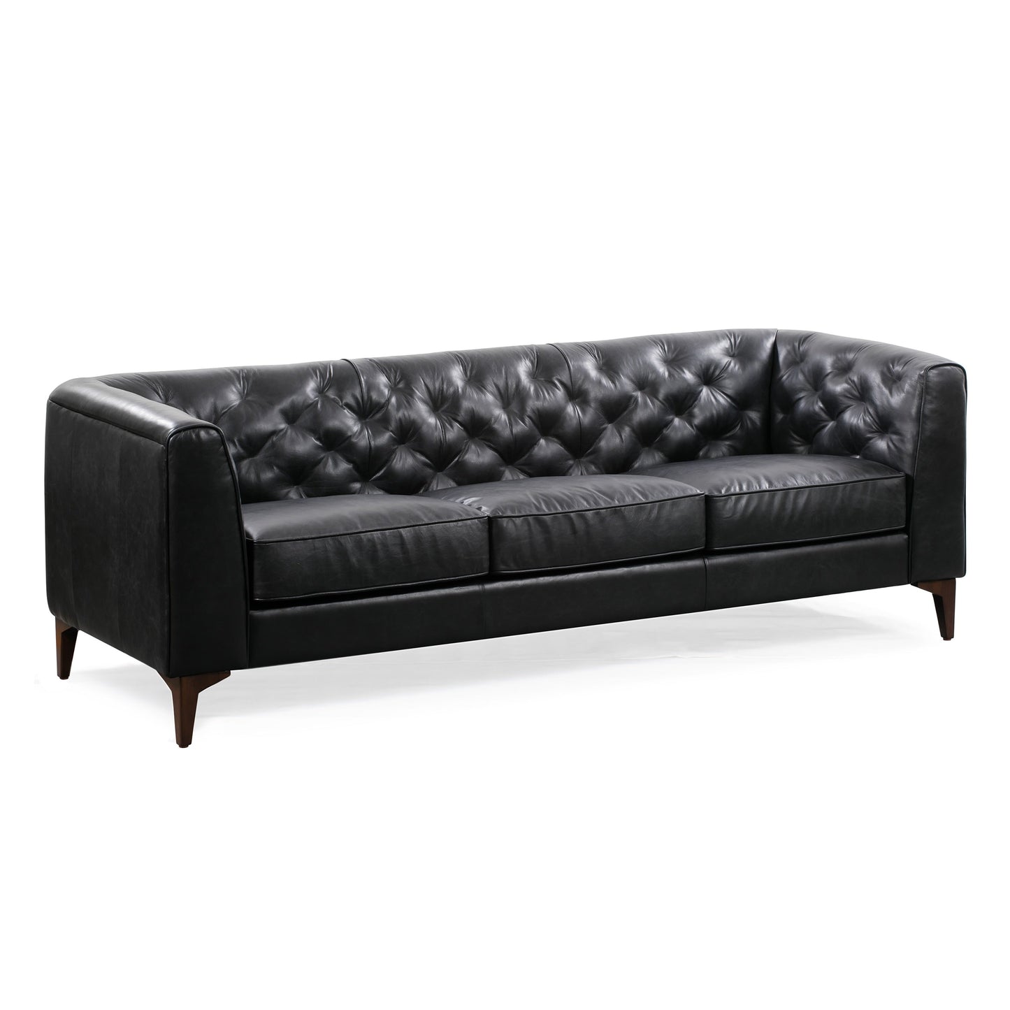 Canapé Poly & Bark Essex 89 - Cuir italien véritable pleine fleur