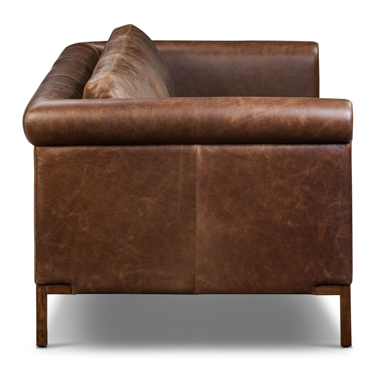 Canapé en cuir véritable Poly & Bark Helston 89