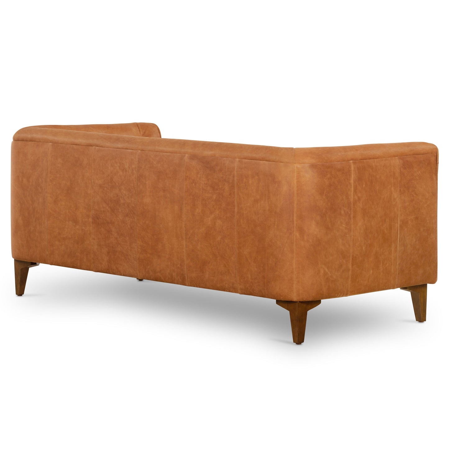 Canapé d'appartement Poly & Bark Essex 74 - Cuir italien véritable pleine fleur