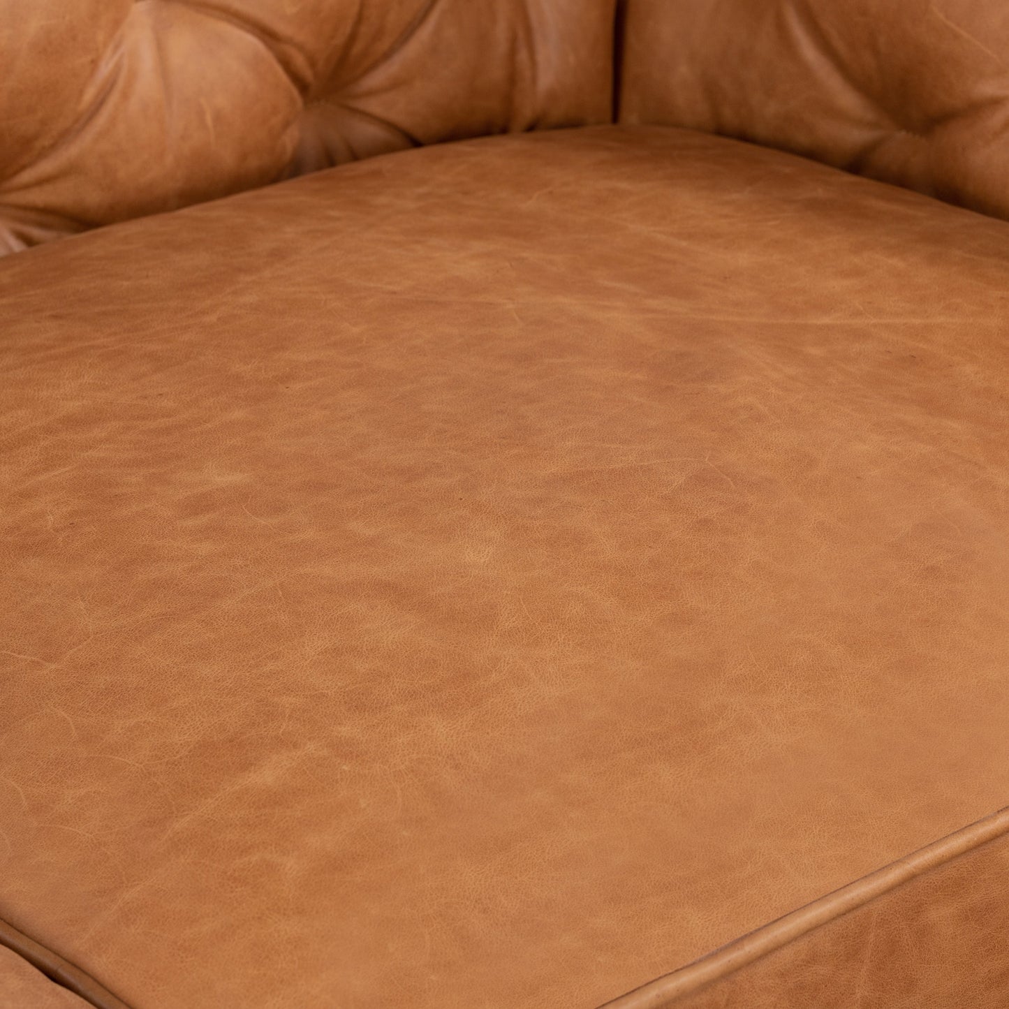 Canapé d'appartement Poly & Bark Essex 74 - Cuir italien véritable pleine fleur