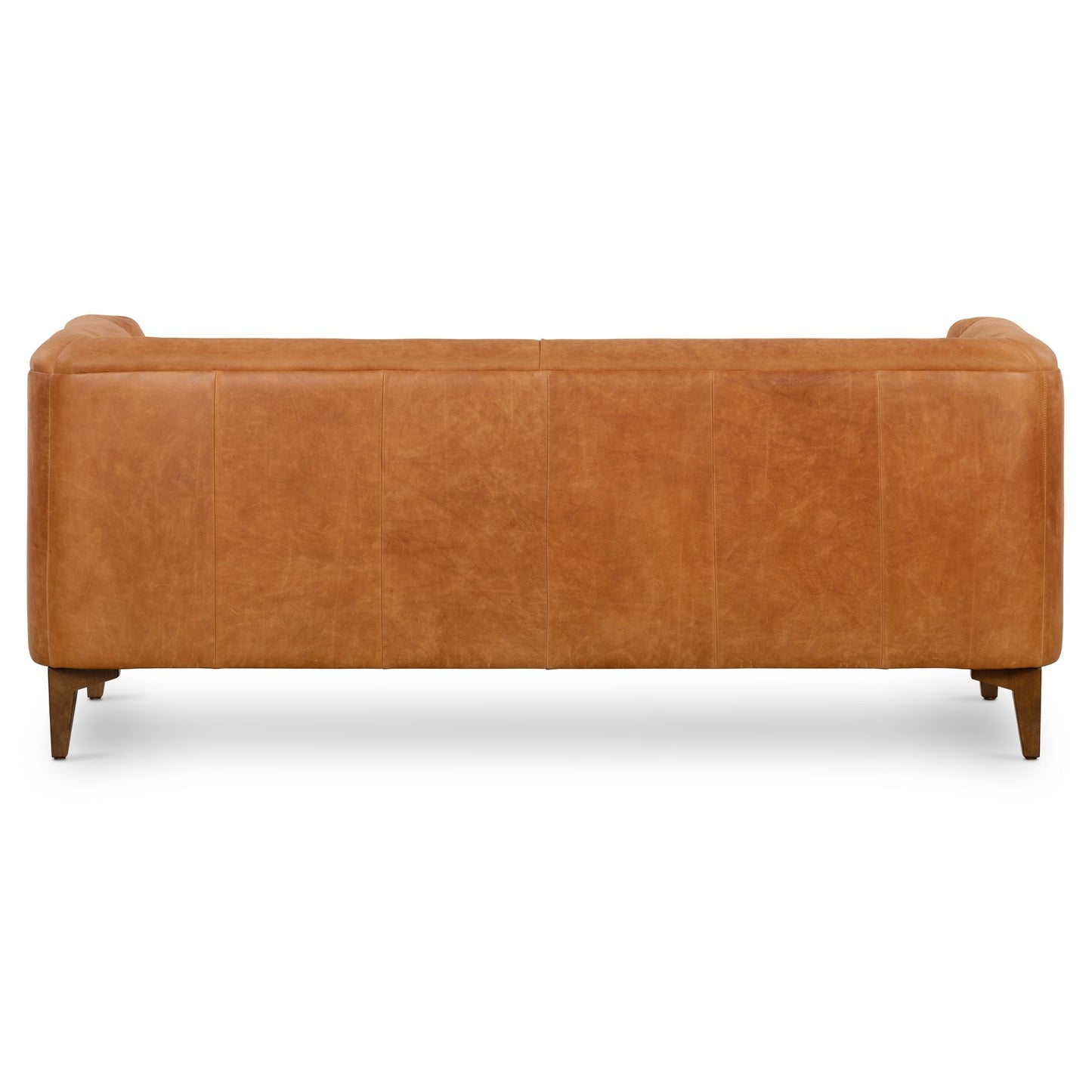 Canapé d'appartement Poly & Bark Essex 74 - Cuir italien véritable pleine fleur