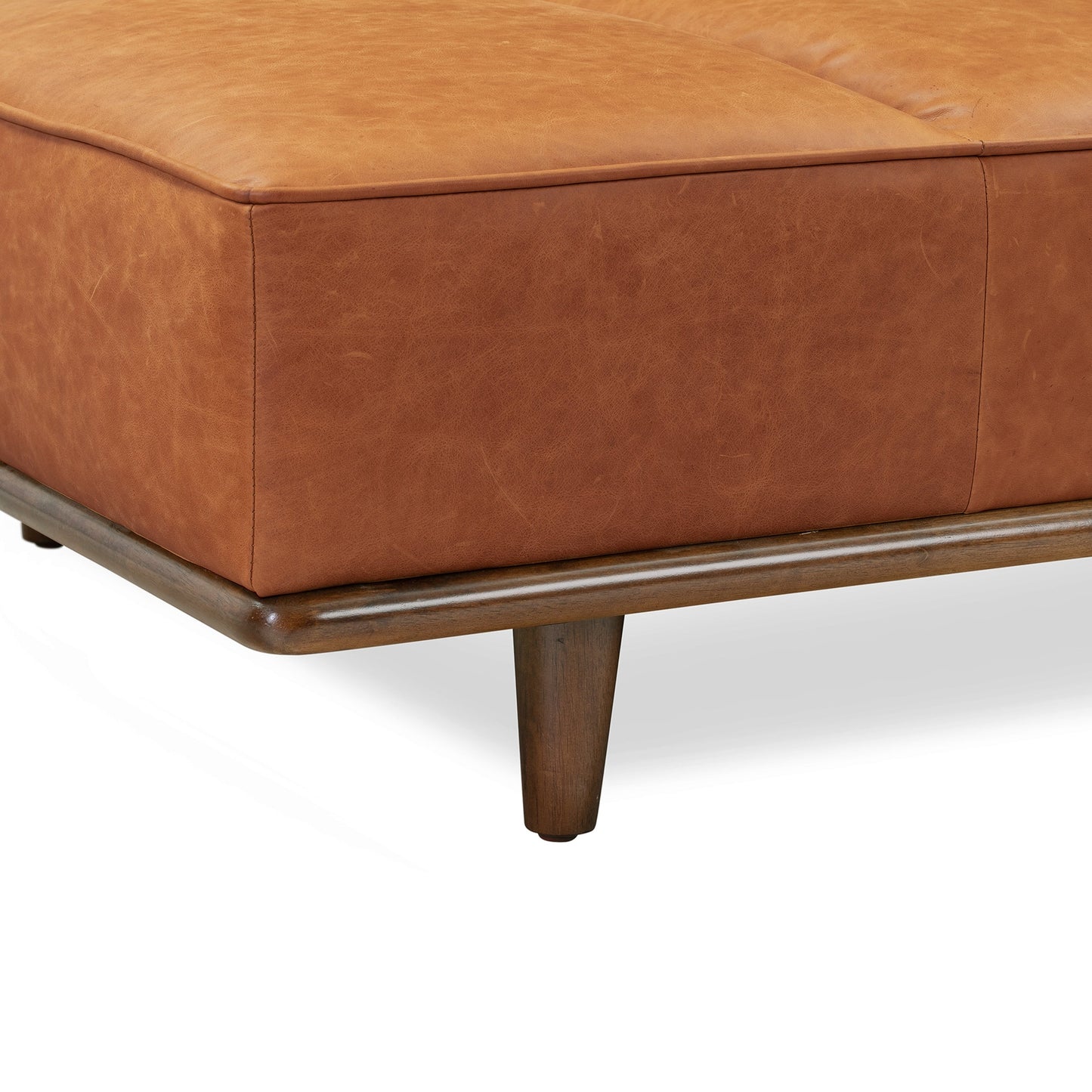 Lit de repos Poly & Bark Jasper - Cuir italien véritable pleine fleur