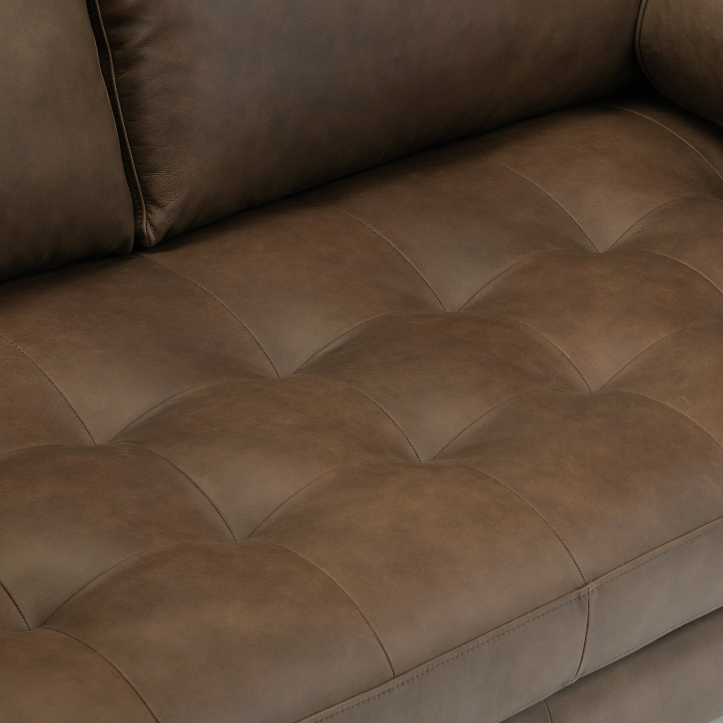 Canapé d'appartement Poly & Bark Napa 72 - Cuir italien véritable pleine fleur