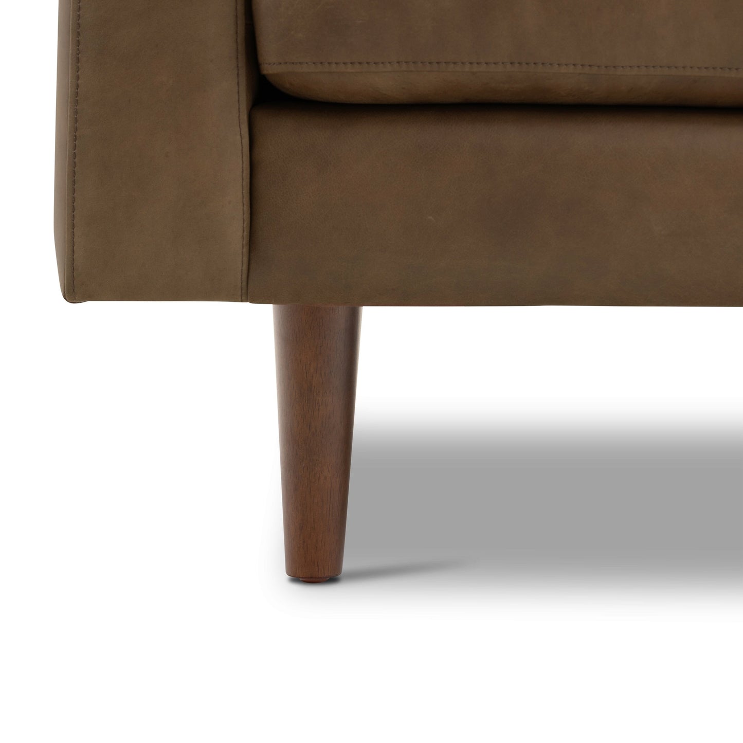 Canapé d'appartement Poly & Bark Napa 72 - Cuir italien véritable pleine fleur