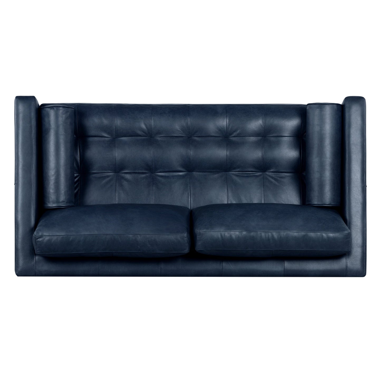 Canapé d'appartement Poly & Bark Napa 72 - Cuir italien véritable pleine fleur
