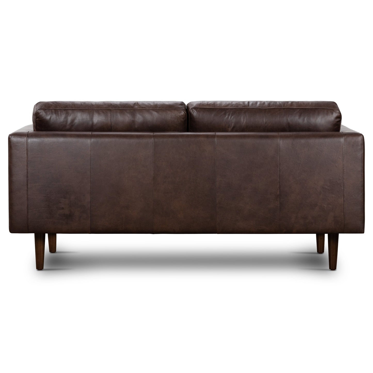 Canapé d'appartement Poly & Bark Napa 72 - Cuir italien véritable pleine fleur