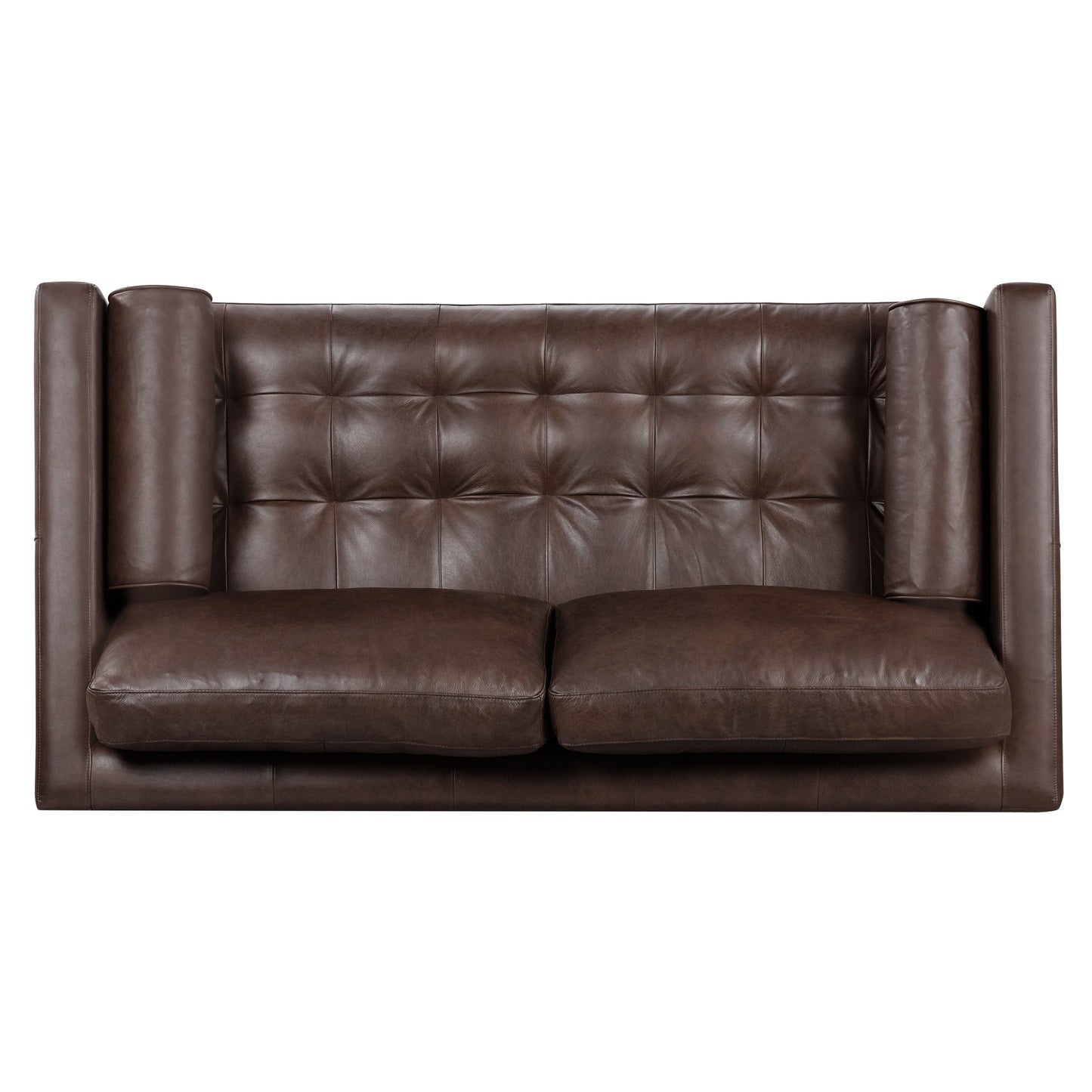 Canapé d'appartement Poly & Bark Napa 72 - Cuir italien véritable pleine fleur