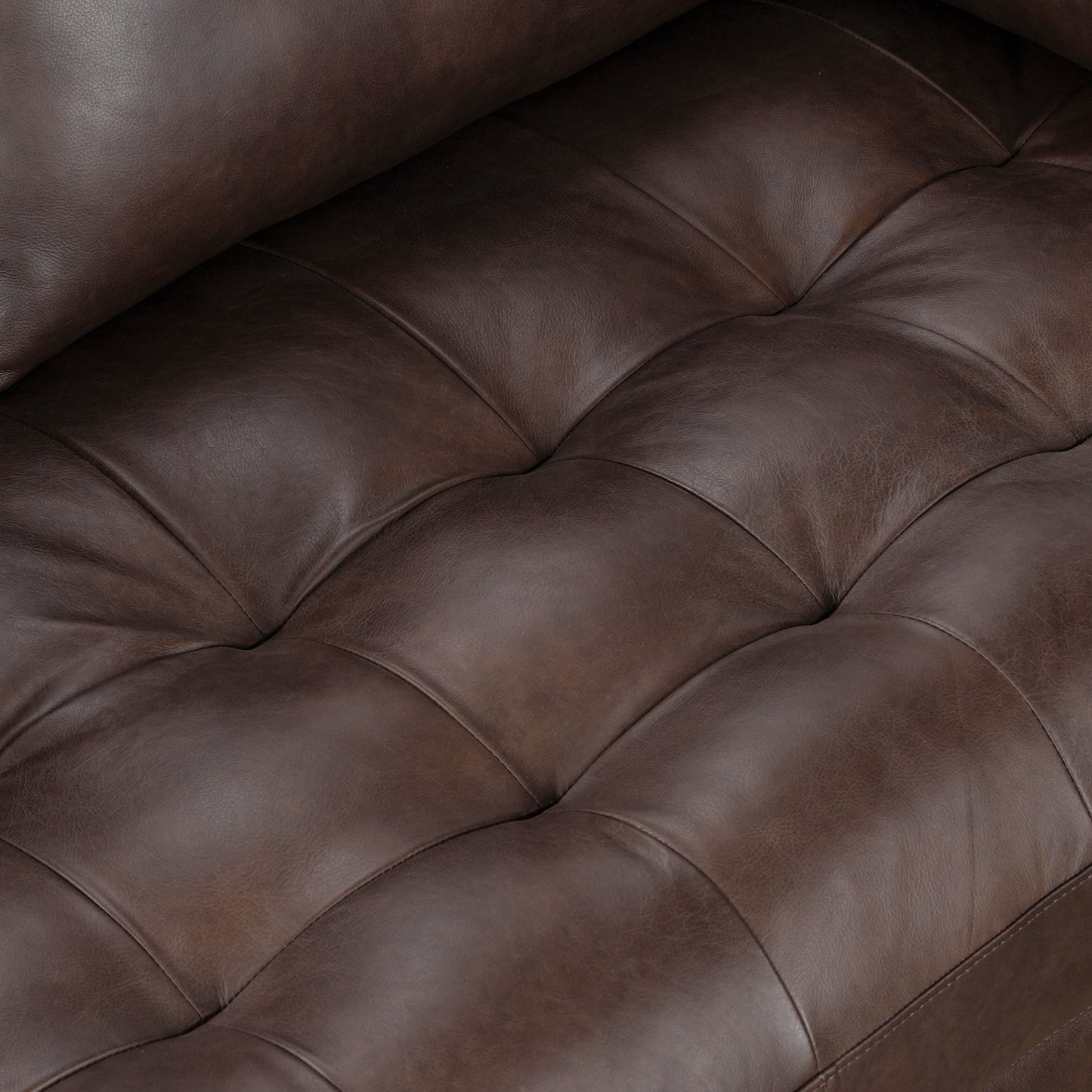 Canapé d'appartement Poly & Bark Napa 72 - Cuir italien véritable pleine fleur