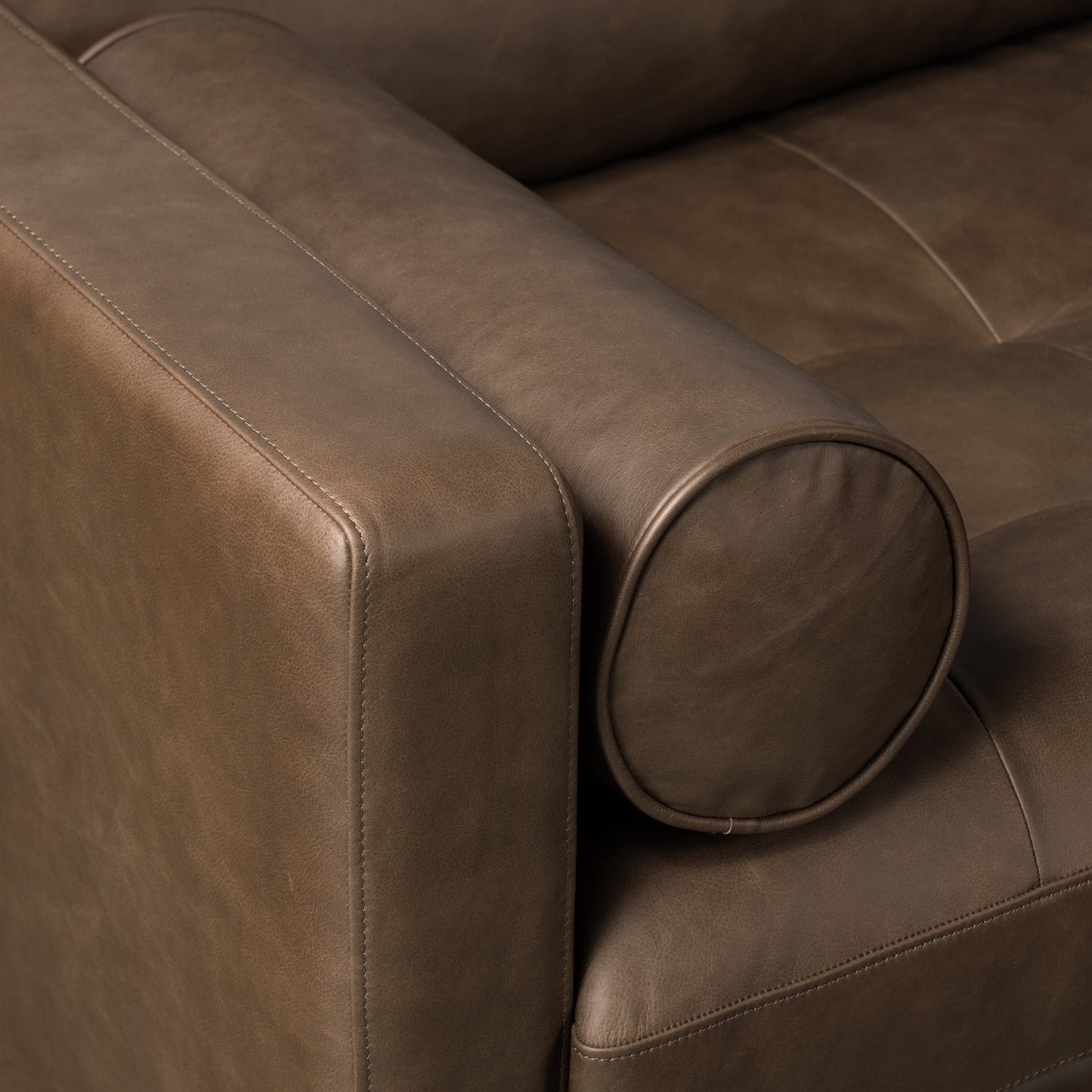 Canapé Napa 88,5 en Poly & Bark - Cuir italien véritable