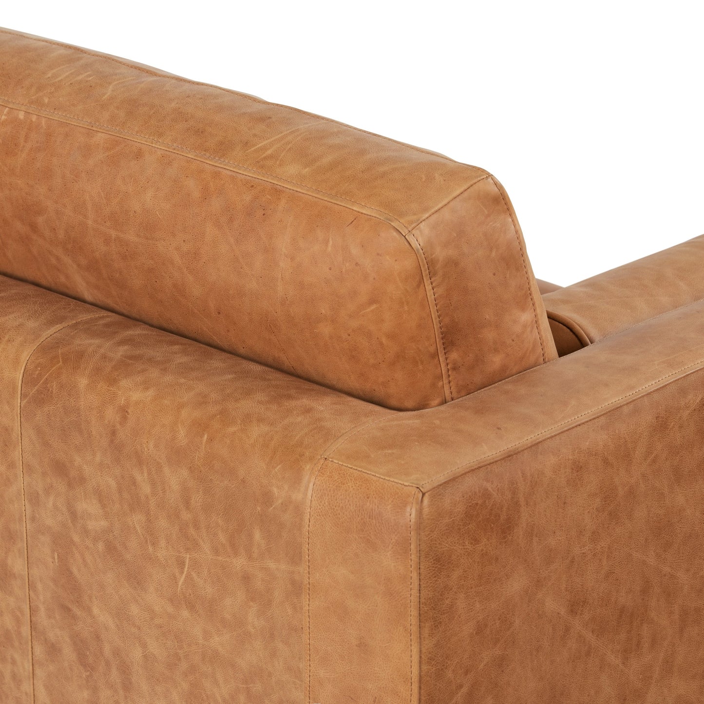 Canapé Napa 88,5 en Poly & Bark - Cuir italien véritable