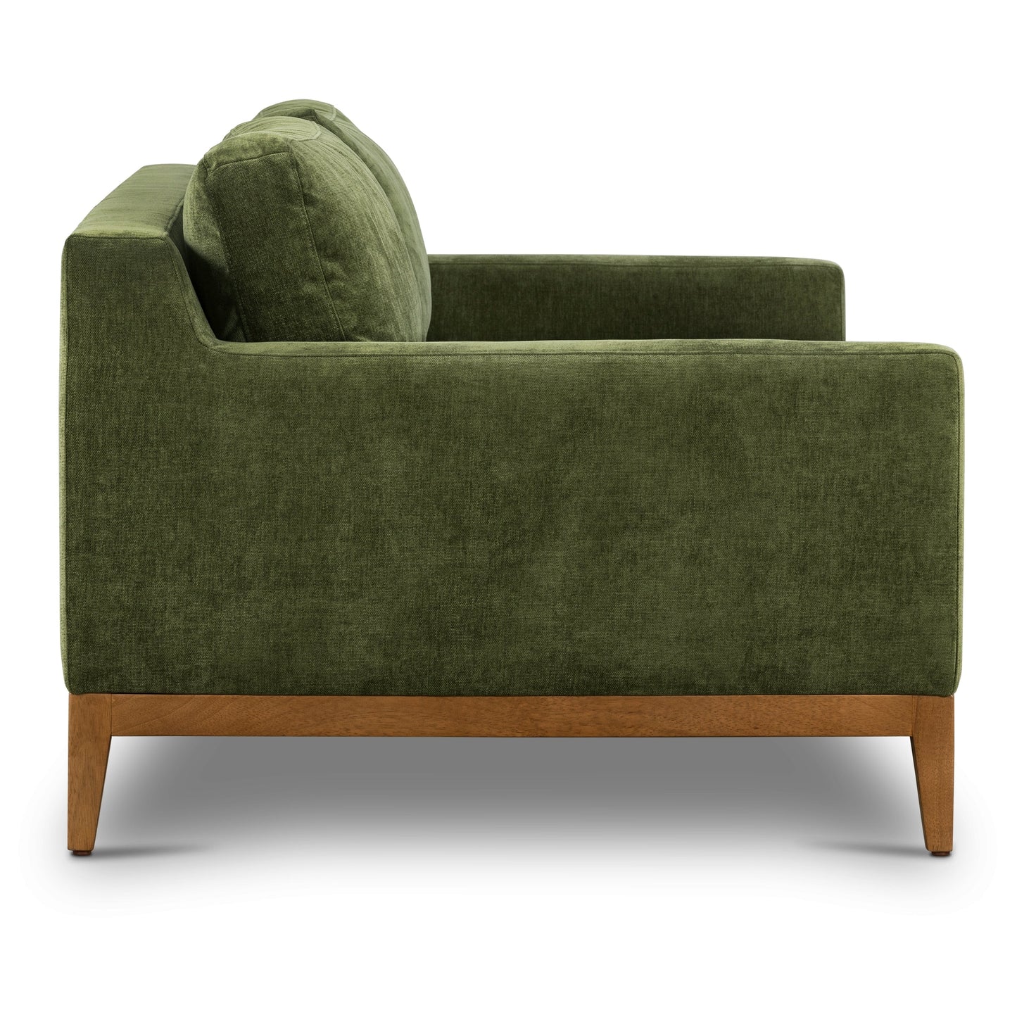 Canapé Poly & Bark Zyon 90 en velours vert vieilli
