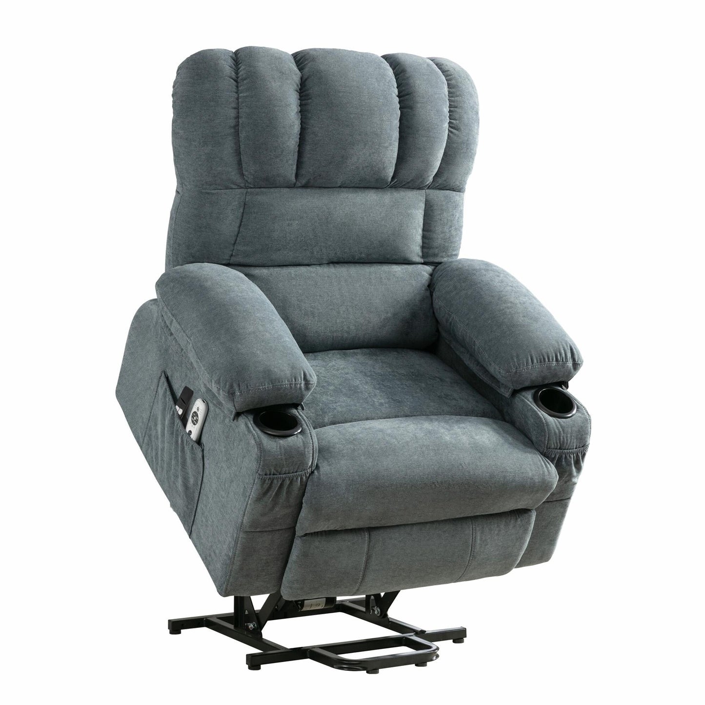 Fauteuil de massage électrique avec chauffage, vibrations et port USB