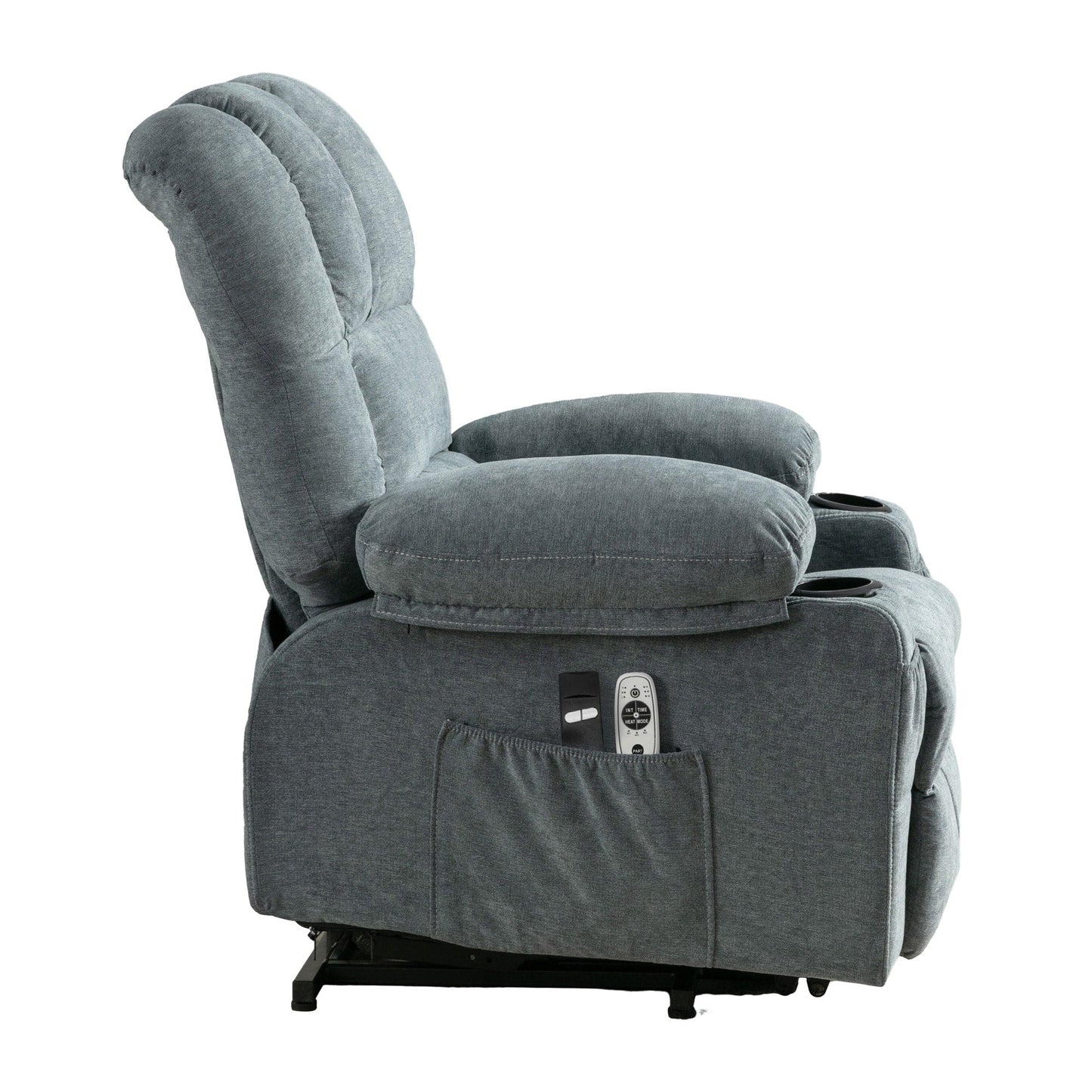 Fauteuil de massage électrique, adapté aux personnes âgées, avec fonctions de chauffage et de vibration, et port USB.