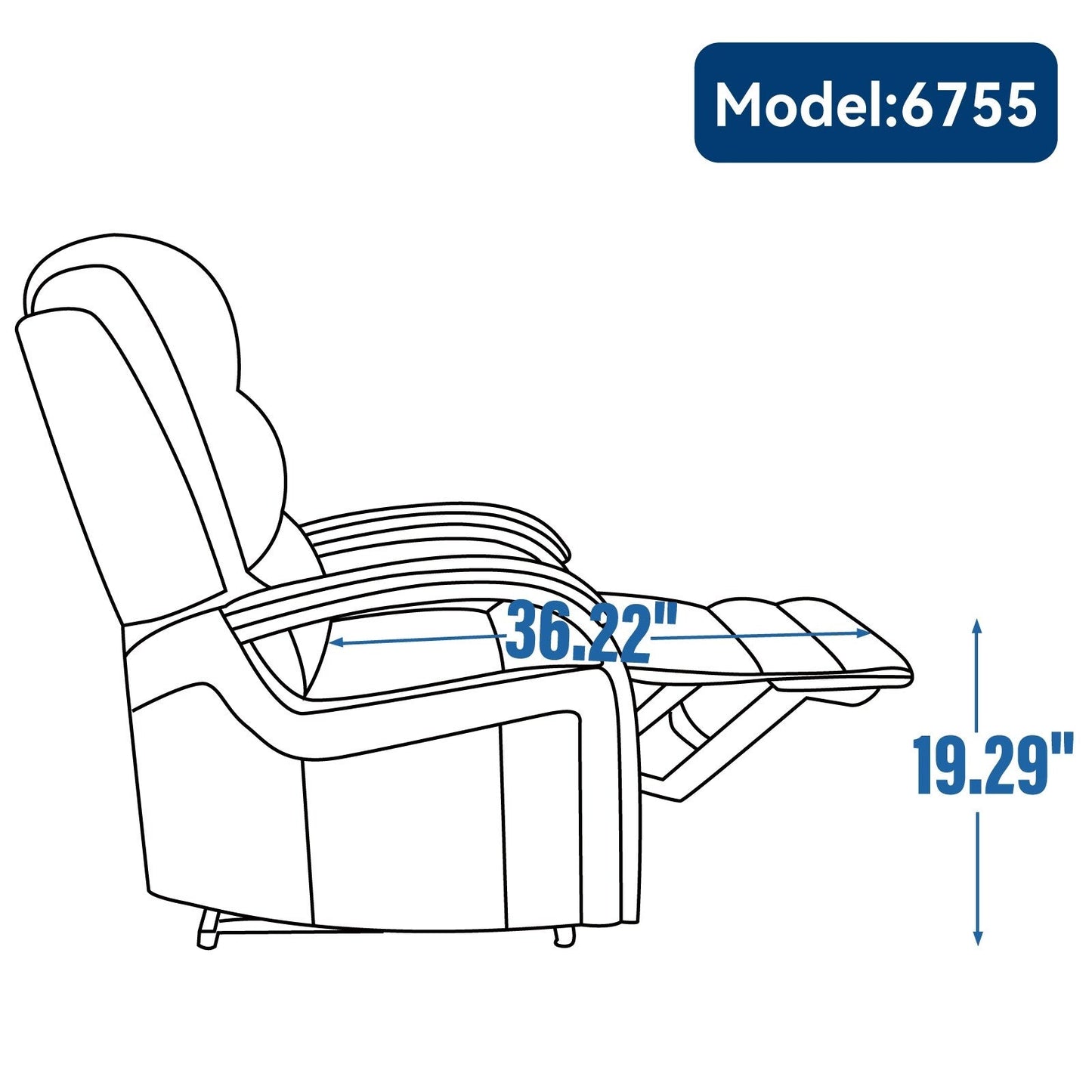 Fauteuil inclinable électrique à double moteur, positions infinies, avec accoudoirs en bois massif, massage thermique et mécanisme de mouvement robuste