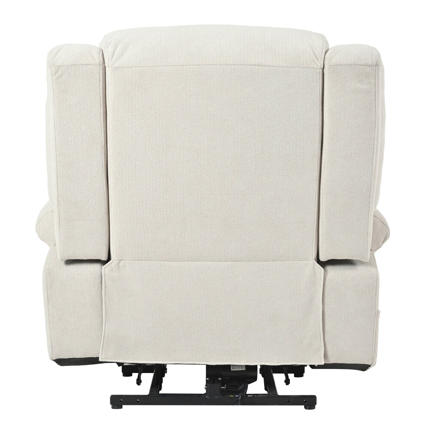 Fauteuil releveur électrique pour personnes âgées, fauteuil releveur en tissu avec repose-pieds allongé, 2 porte-gobelets, poches latérales et télécommande.
