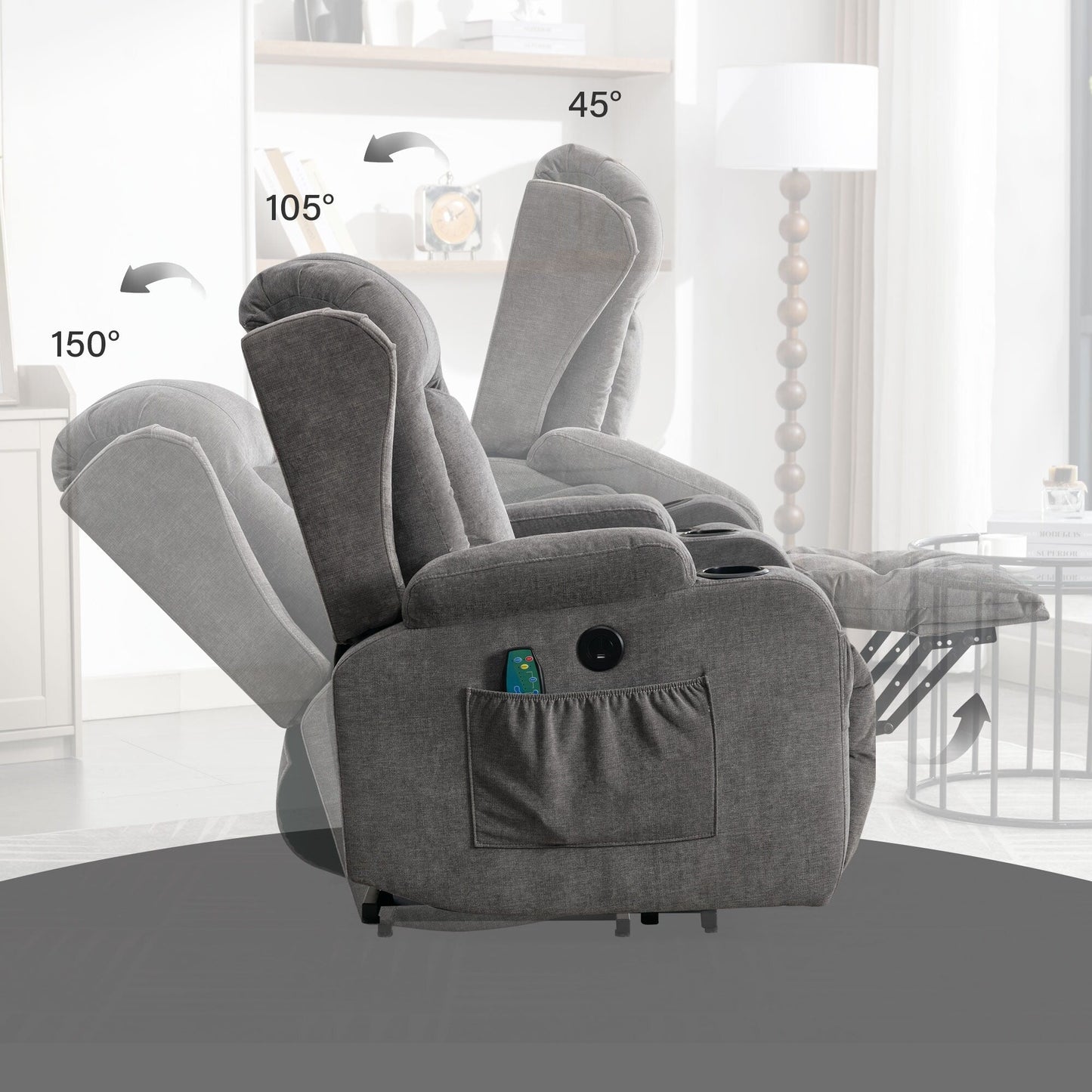 Fauteuils inclinables électriques pour personnes âgées