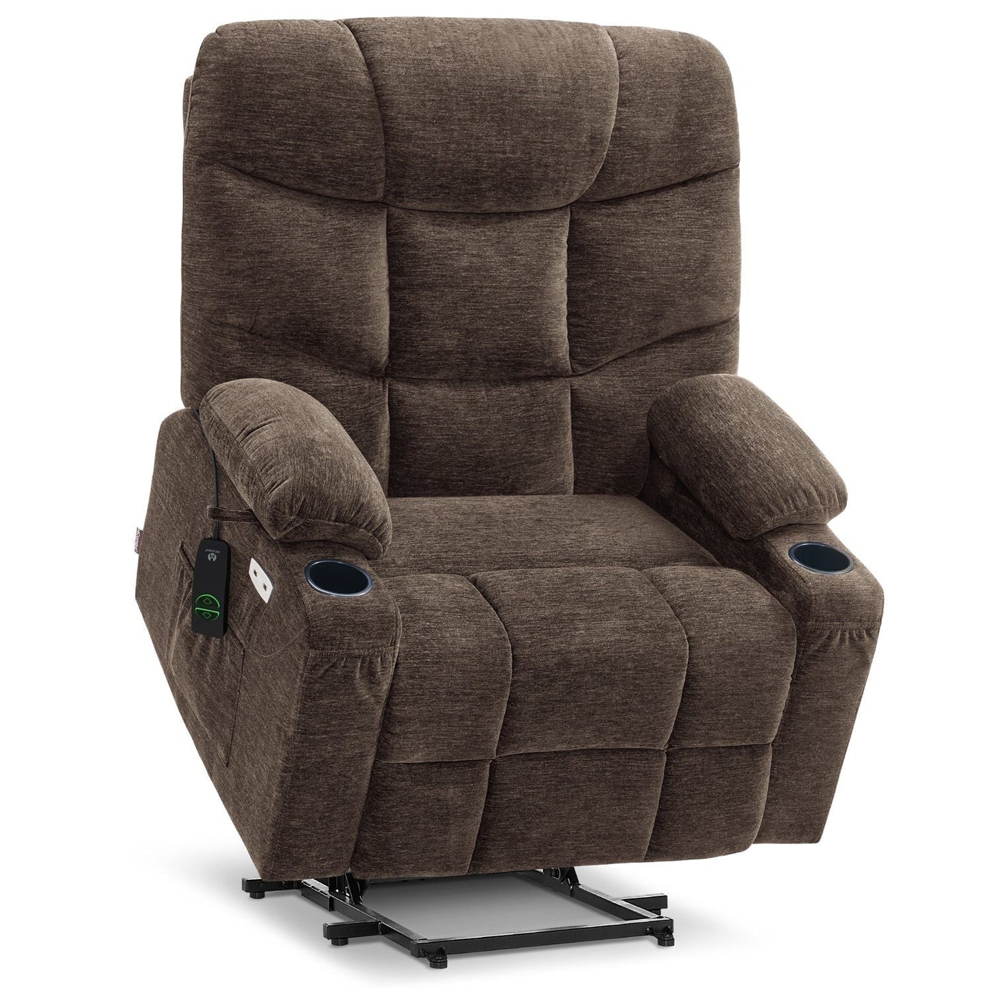 Fauteuil inclinable électrique pour personnes âgées, tissu