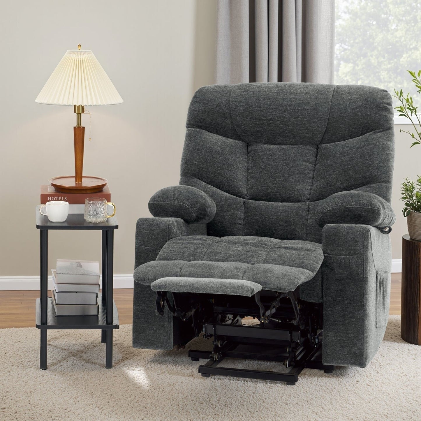 Fauteuil inclinable électrique pour personnes âgées, tissu