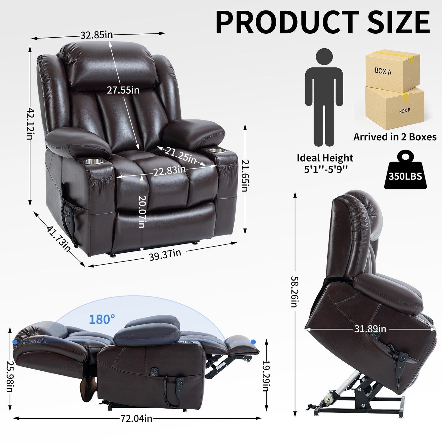 Fauteuil inclinable électrique