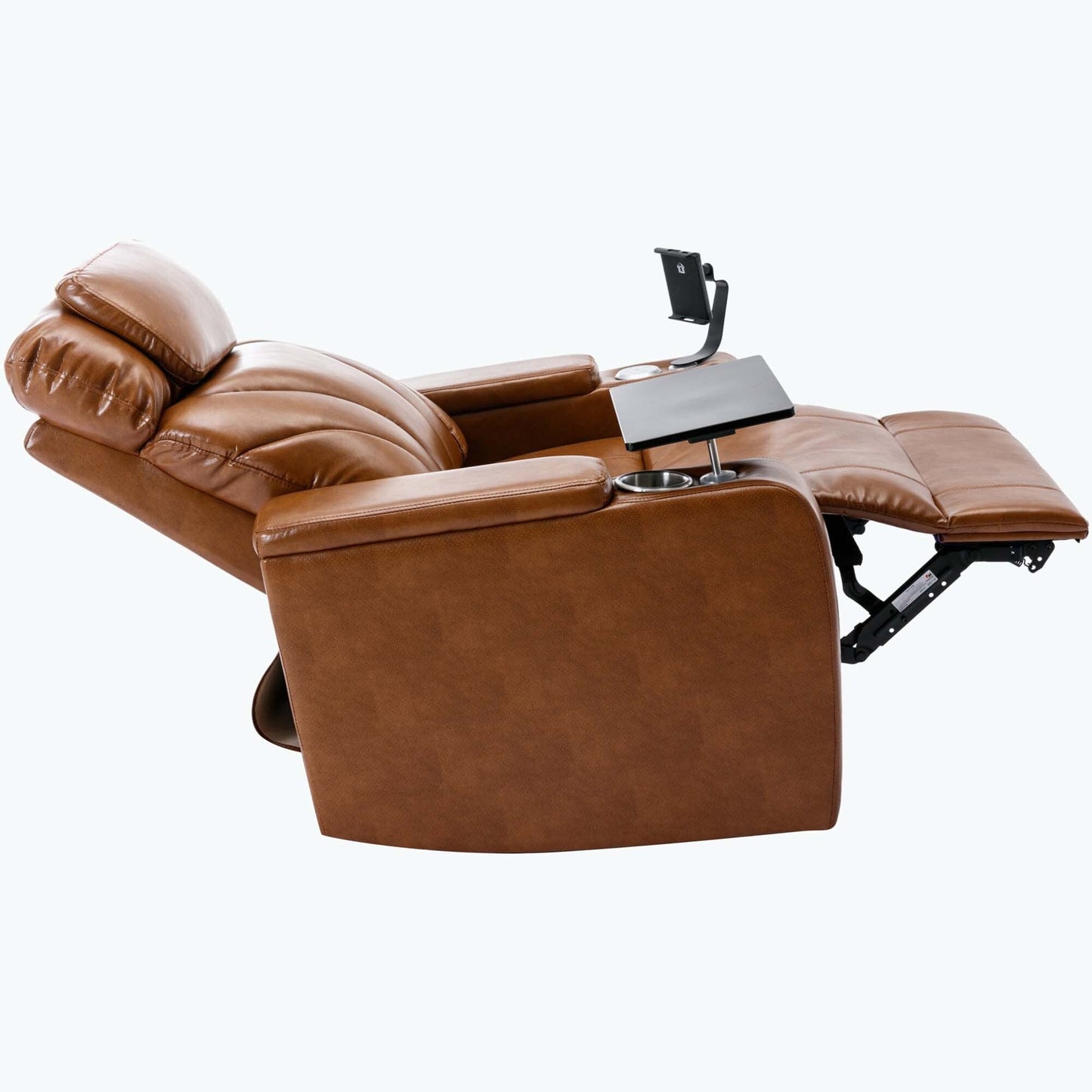 Fauteuil inclinable électrique avec port de chargement USB et rangement dissimulé des accoudoirs, avec porte-gobelet pratique et chaîne stéréo