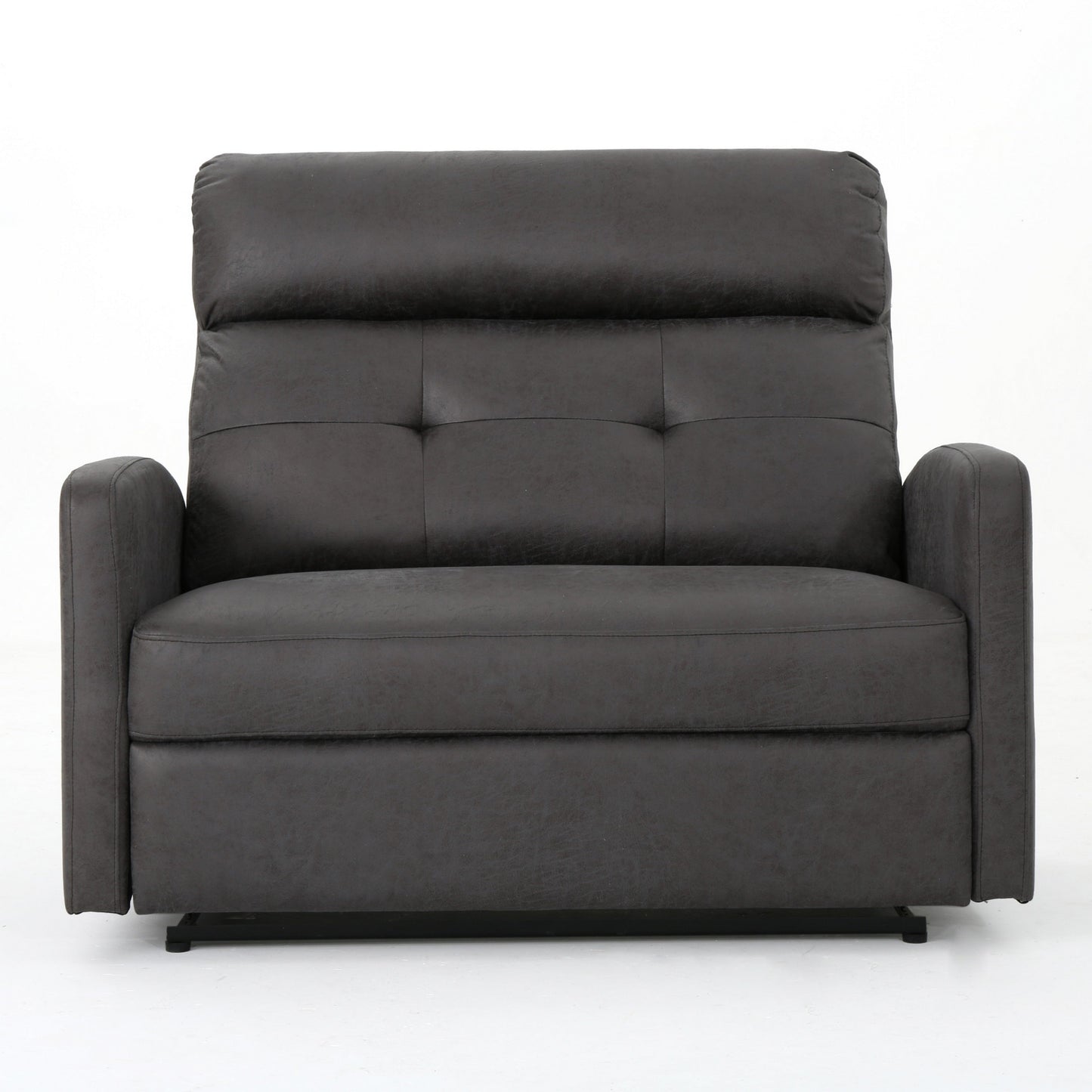 Fauteuil inclinable électrique, siège large et surdimensionné, capitonné en microfibre gris ardoise