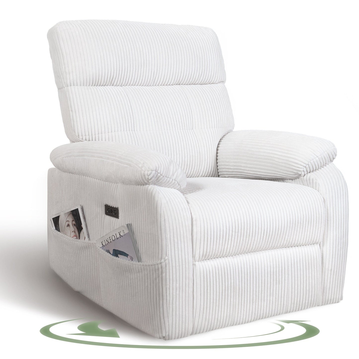 Fauteuil inclinable pivotant et électrique