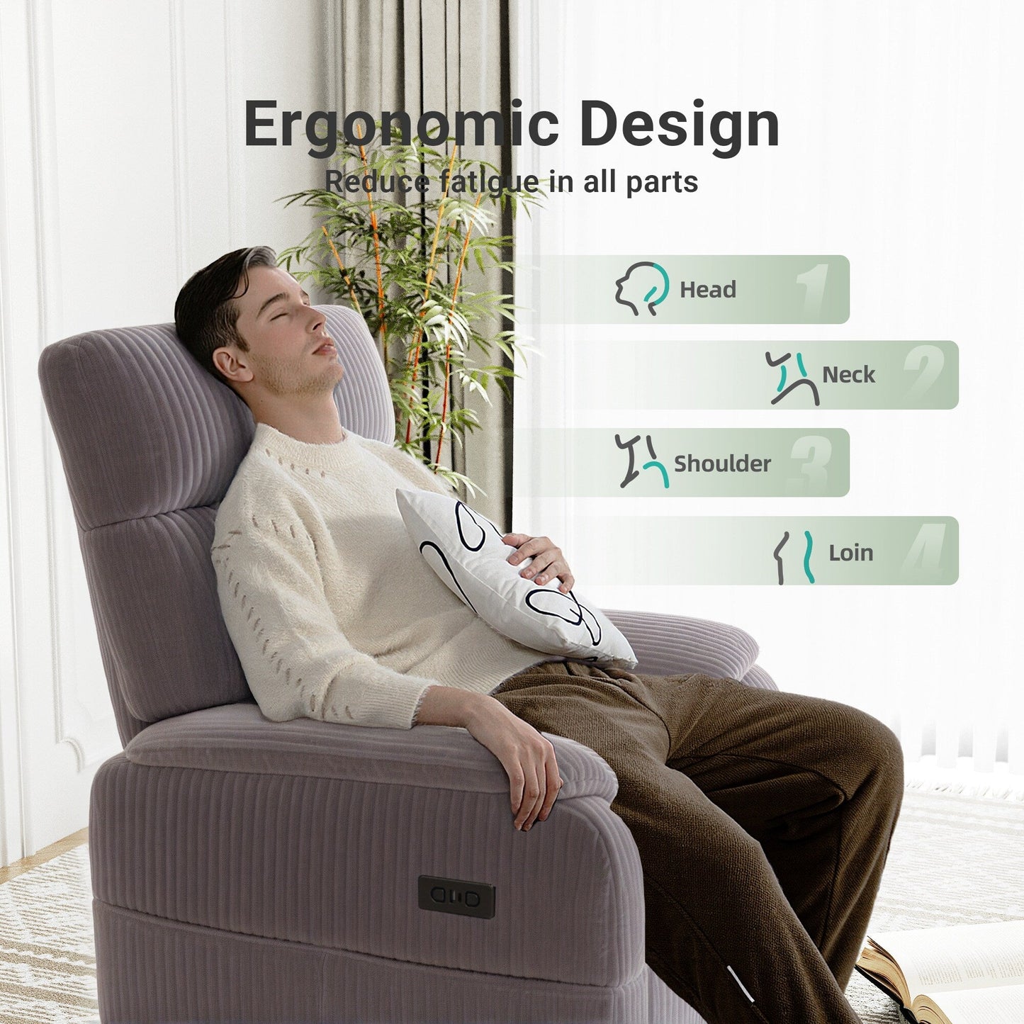 Fauteuil inclinable pivotant et électrique