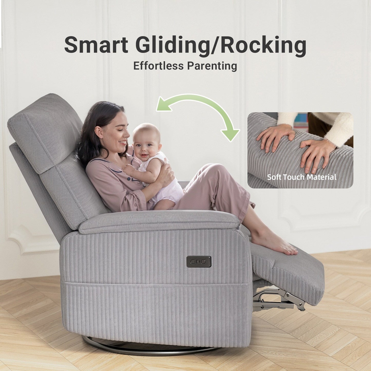 Fauteuil inclinable pivotant et électrique