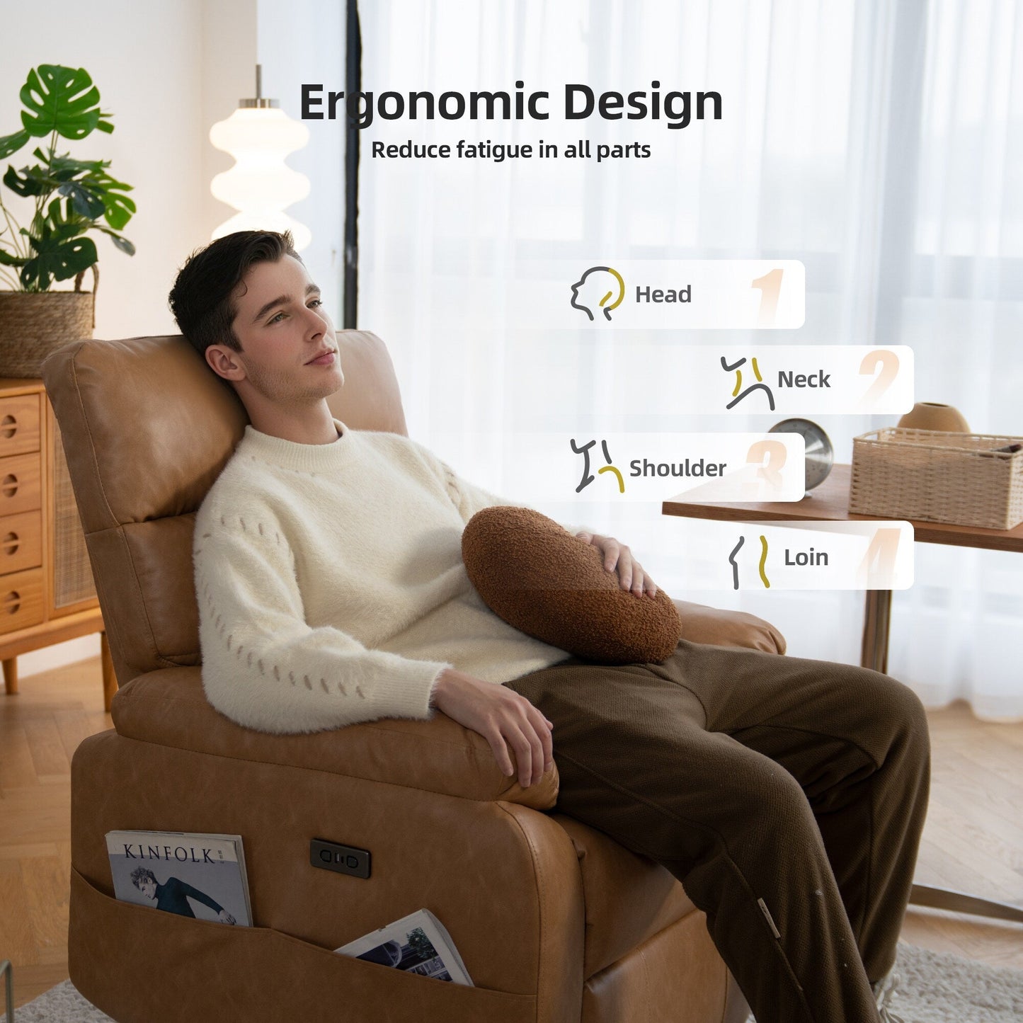 Fauteuil inclinable pivotant et électrique