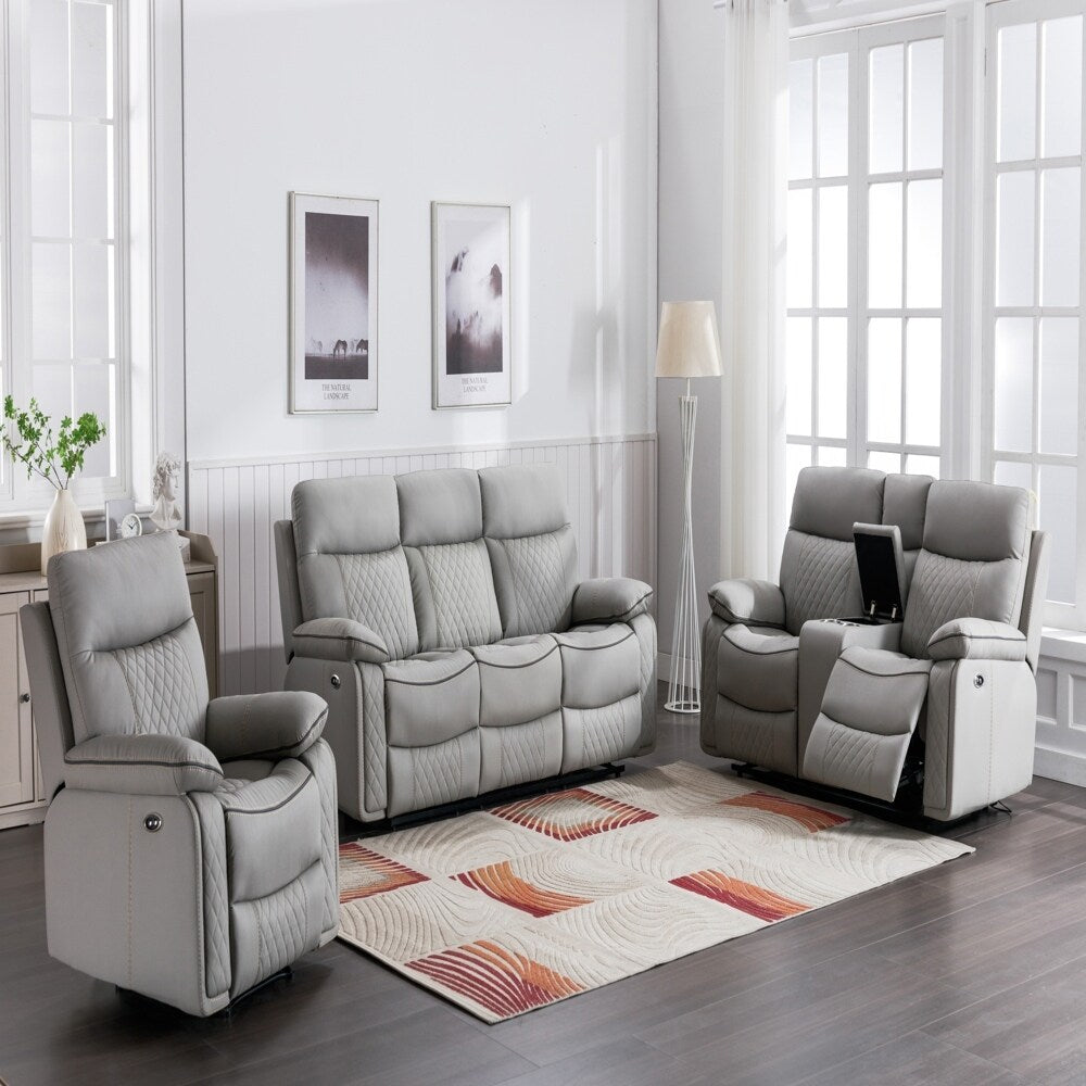 Fauteuil inclinable confort haut de gamme avec inclinaison manuelle, similicuir durable