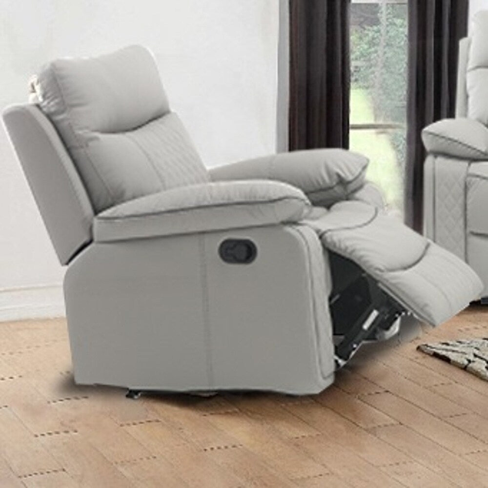 Fauteuil inclinable confort haut de gamme avec inclinaison manuelle, similicuir durable