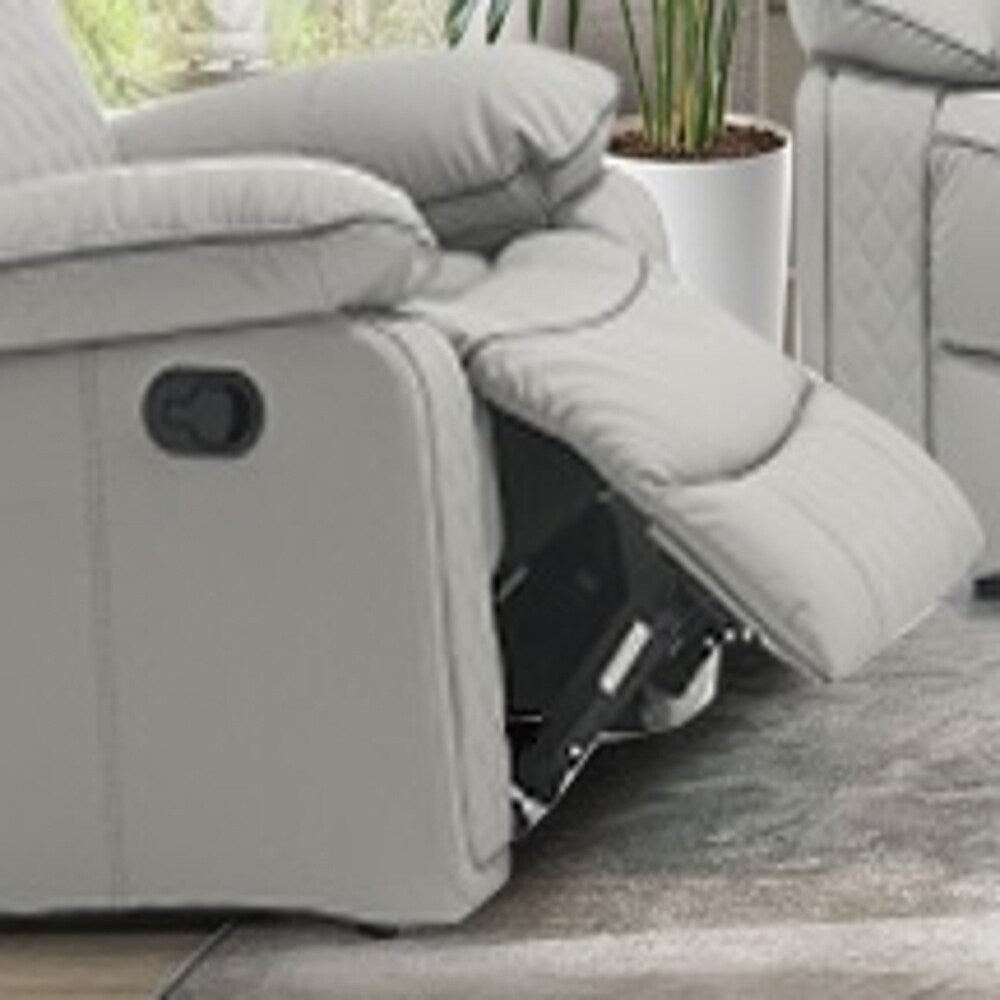 Fauteuil inclinable confort haut de gamme avec inclinaison manuelle, similicuir durable