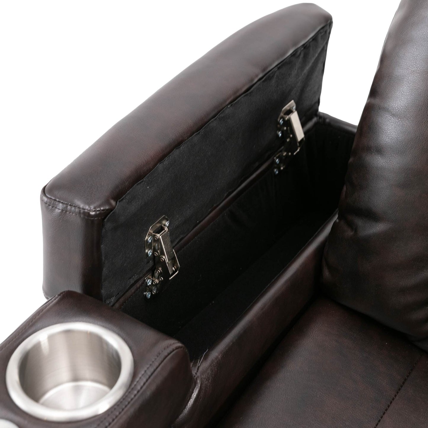 Fauteuil inclinable électrique haut de gamme avec accoudoirs de rangement