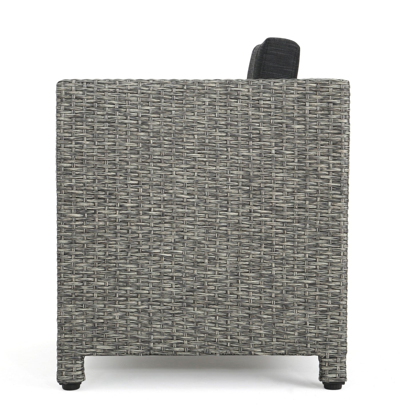 Fauteuil club d'extérieur Puerta en osier avec coussins (lot de 2) par Christopher Knight Home